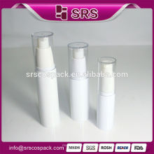 Gute Qualität 15ml 30ml 45ml Kunststoff Airless Flasche Und AS Kosmetik Pumpe Flasche Weiß Runde Inject Flasche